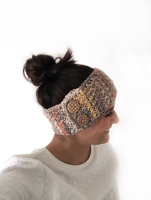 Honeycomb Tunisian Ear Warmer