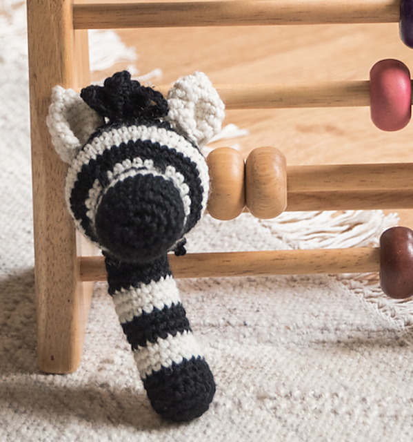 Alice the Zebra Rattle