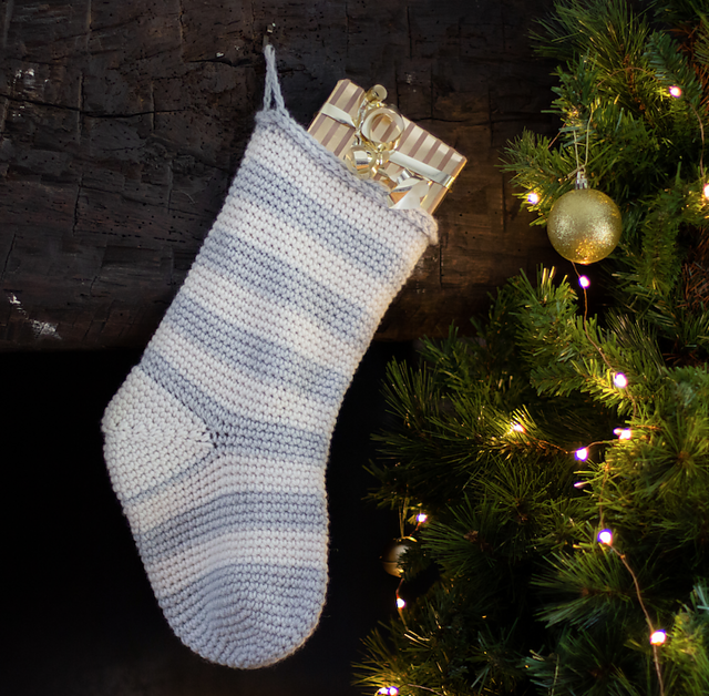 Striped Christmas Stocking