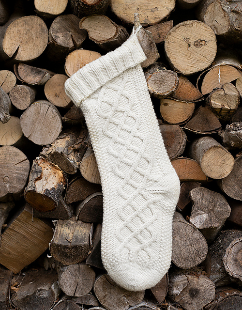 Christmas Cable Stocking