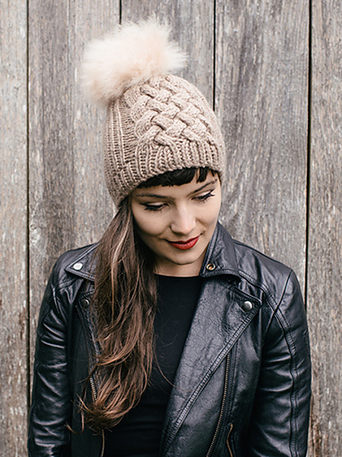 Woven Cable Beanie