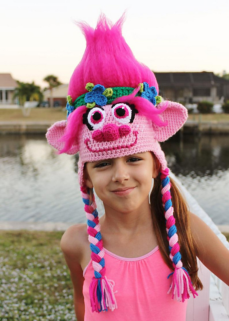Trolls Poppy Earflap Hat