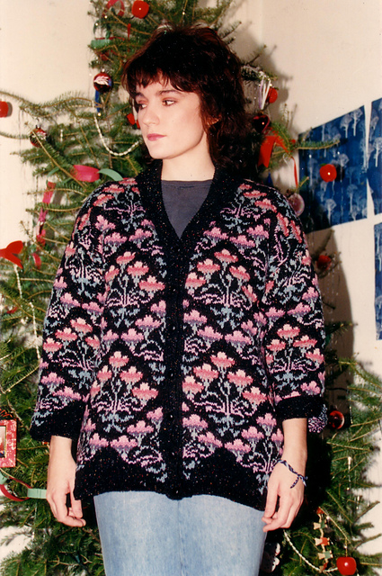 rosymonsterフラワー刺繍 ネイビーウインドブレーカー　011 Ravelry: Chinese Rose Jacket pattern by Kaffe Fassett