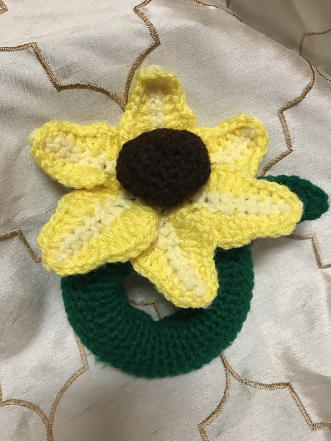 Sunflower Baby Rattle