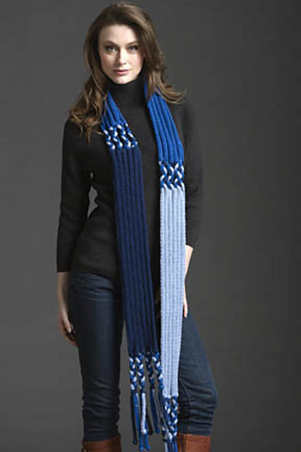 Tonal Braided Scarf