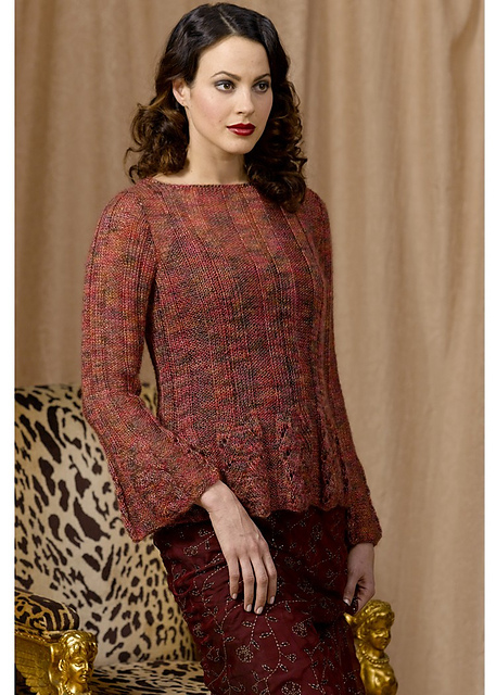 Scalloped Ribbed Pullover