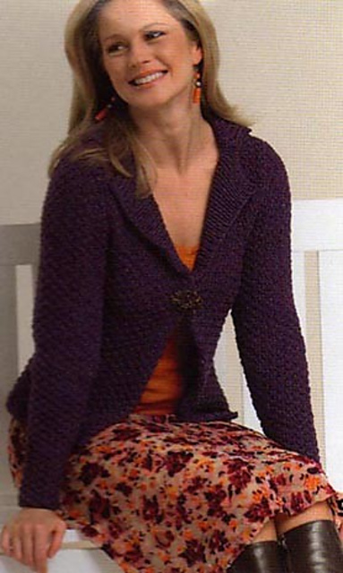 Notch-Collar Cardigan