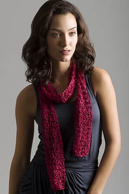Corsage 1-Ball Drop-Stitch Scarf