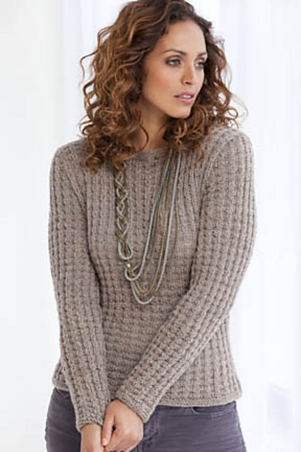 Biella Waffle Weave Pullover