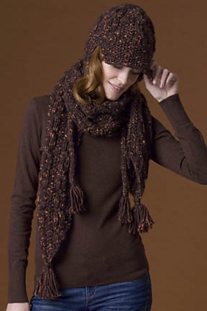 Cinnamon Hat & Scarf