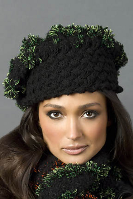 Basketweave Band Beret