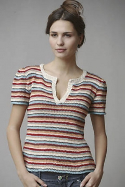 Vintage Striped Blouse