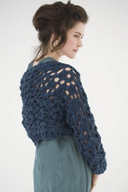 Rosebud Mesh Shrug