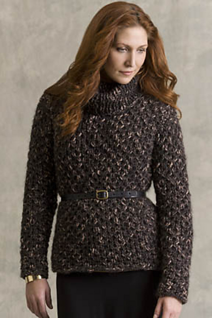 Emerson Texture-Stitch Turtleneck