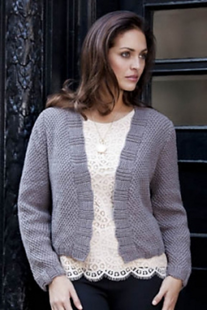 Bari Ruffle-Rib Cardigan