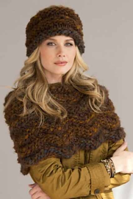 Not-So-Cold Shoulder Headband and Capelet