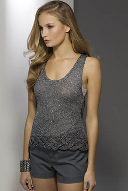 Gwen Cable-Hemmed Tank