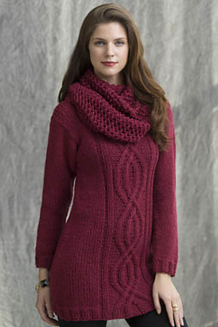 Wine Country Cabled Tunic