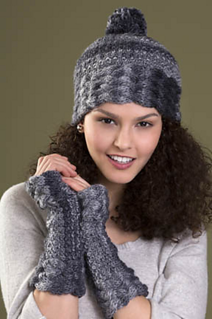 Bliss Hat & Fingerless Gloves