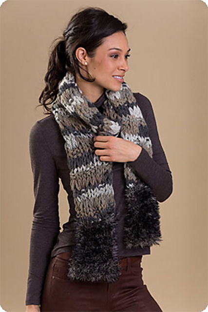 Hudson Fur-End Scarf