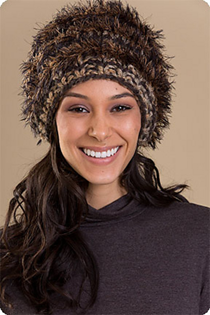 Hudson Striped Slouchy Hat