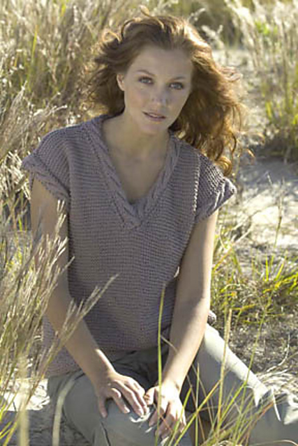 V-neck Tunic With Cable Trim