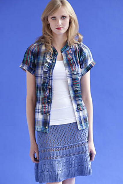 Am I Blue? Flounced Skirt