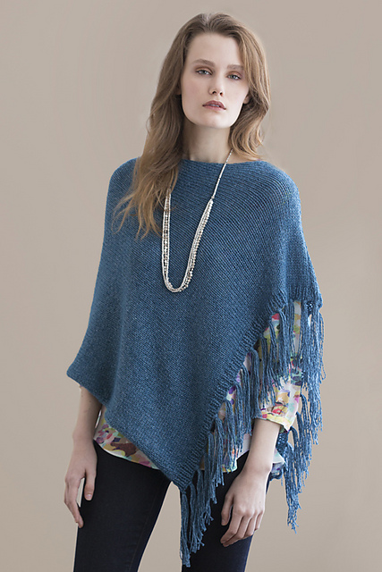 Brio Fringed Poncho