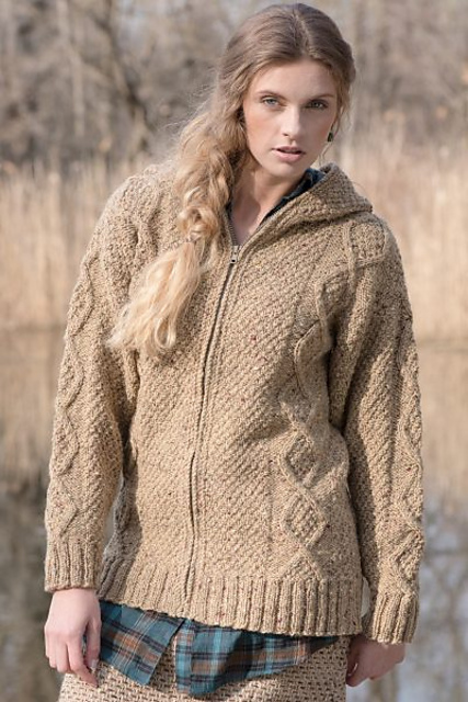 Marsh Cabled Zipped Hoodie