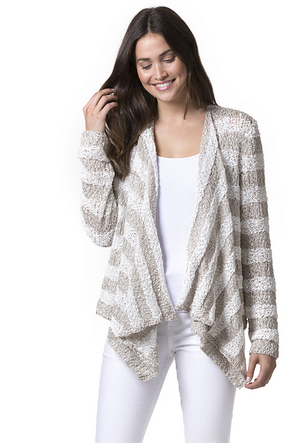 Structural Striped Cardigan