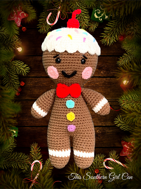 Gingerbread Man Amigurumi