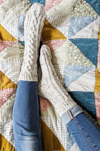 Cream Cabin DK Socks