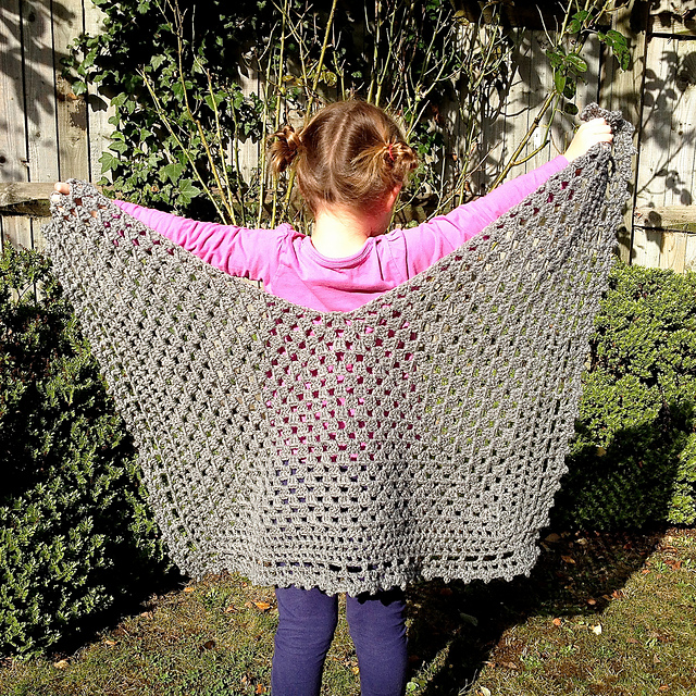 Three Quarter Granny Shawlette