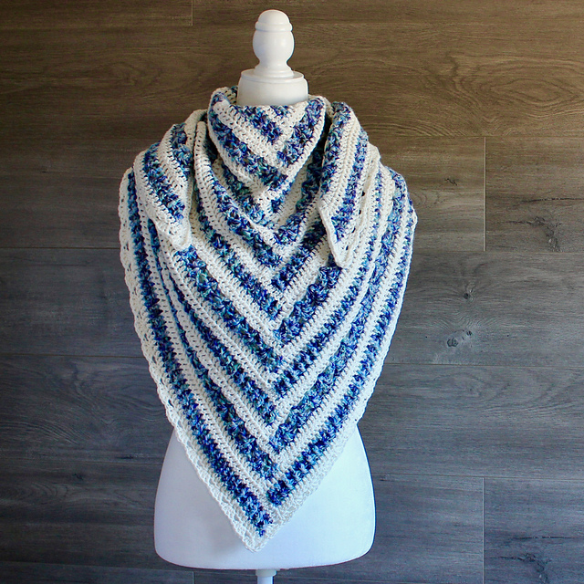 The Mariner Triangle Shawl