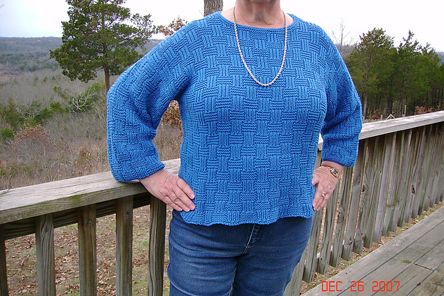 Rib & Garter Basket Weave