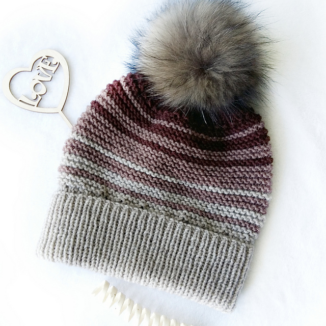 Striped Beanie