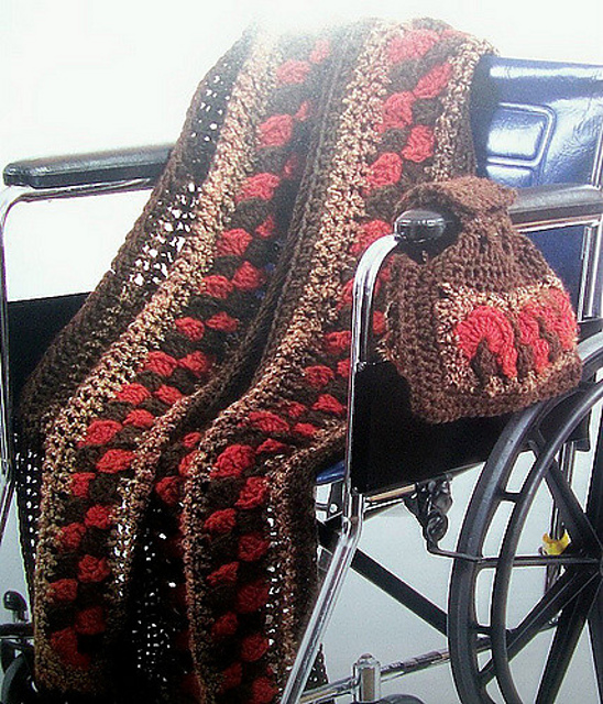 Autumn Rings Afghan and Bag