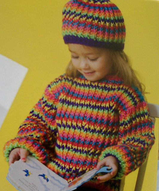 Color-Play Sweater & Beanie