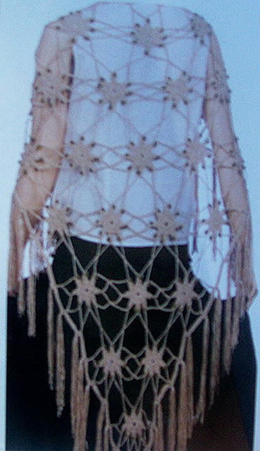Beaded Flower Shawl