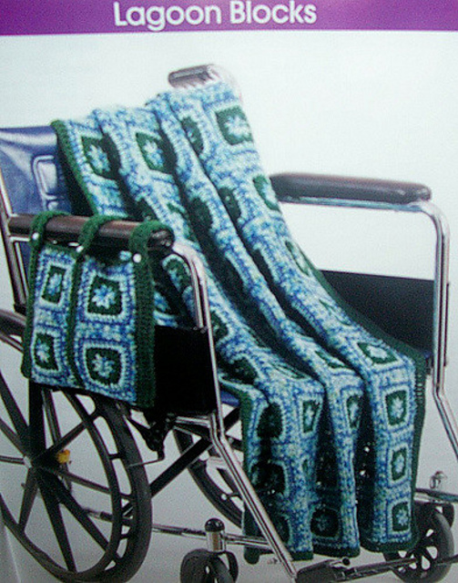Lagoon Blocks Afghan and Bag