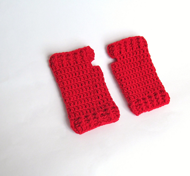 Ribbed Cuff Fingerless Gloves