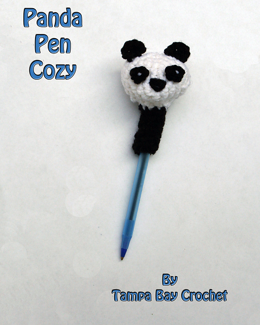 Panda Pen or Pencil Cozy
