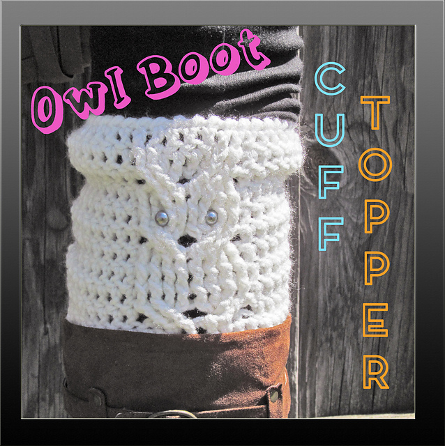 Owl Boot Cuff Toppers
