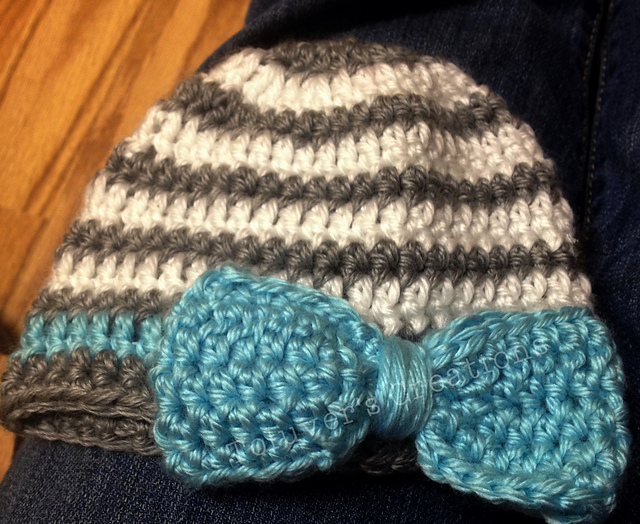 The Braelyn Newborn Hat with Bow