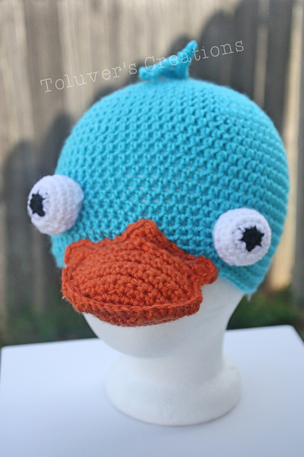 Blue Platypus Hat (inspired by Perry)