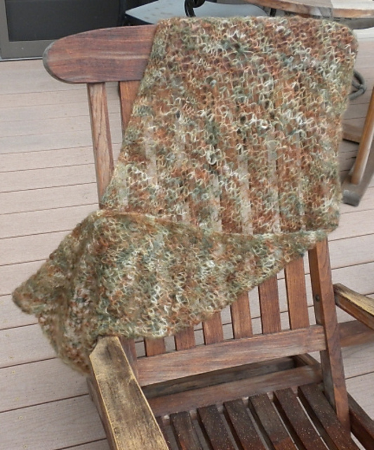 Etosha Mohair Reversible Lace Stole