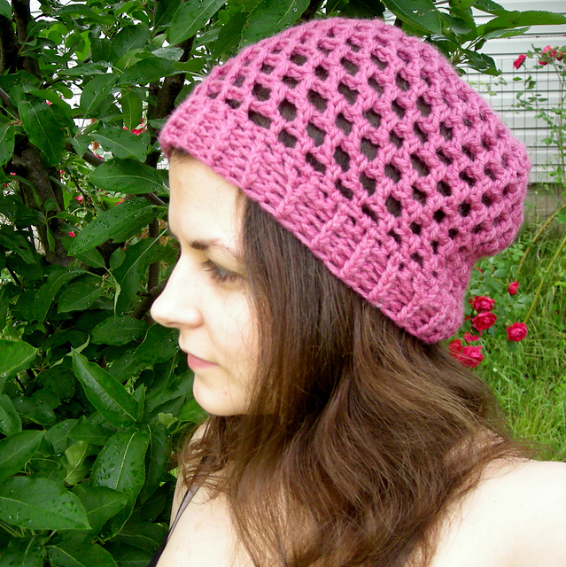 Slouchy Mesh Beanie - Annette
