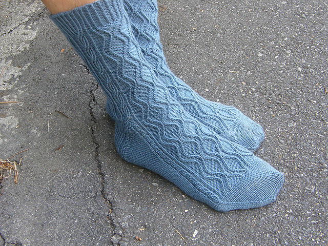Twisted Hourglass Socks