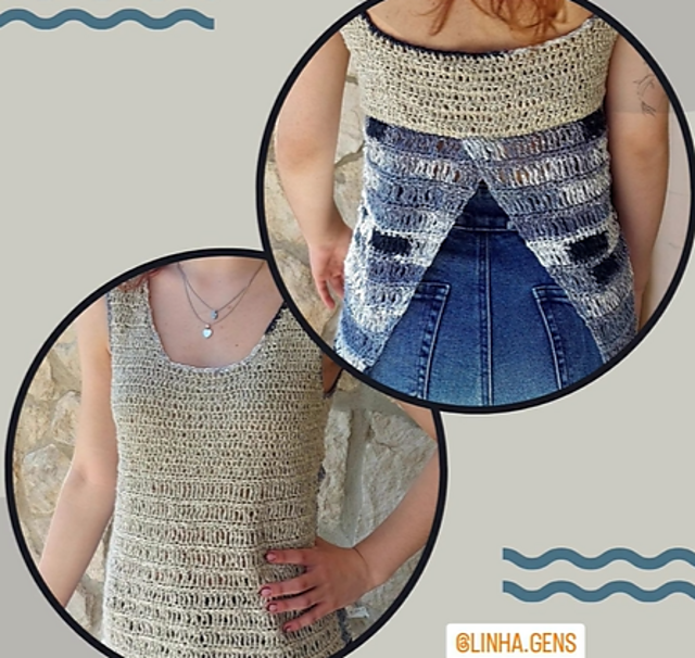 Top Areia (crochet)