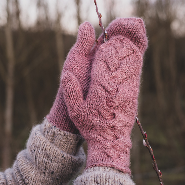 Braid mittens